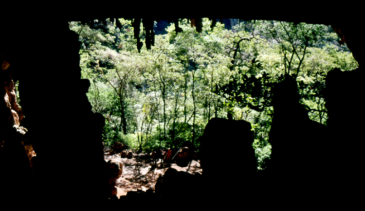 picture of rock shelter entrance