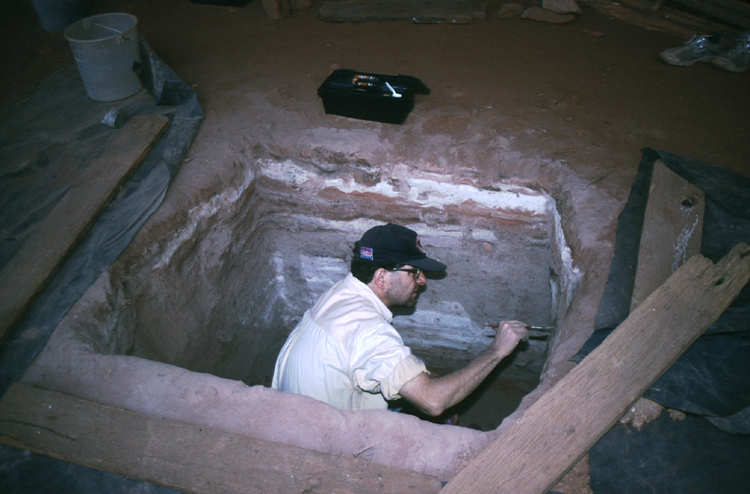 picture of rock shelter stratigraphy